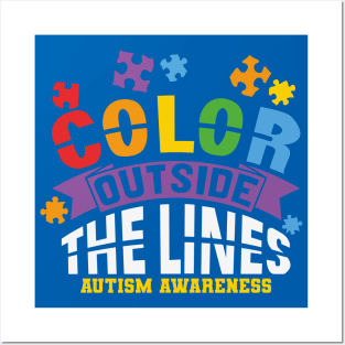 Autism Awareness - Go Blue for Autism Posters and Art